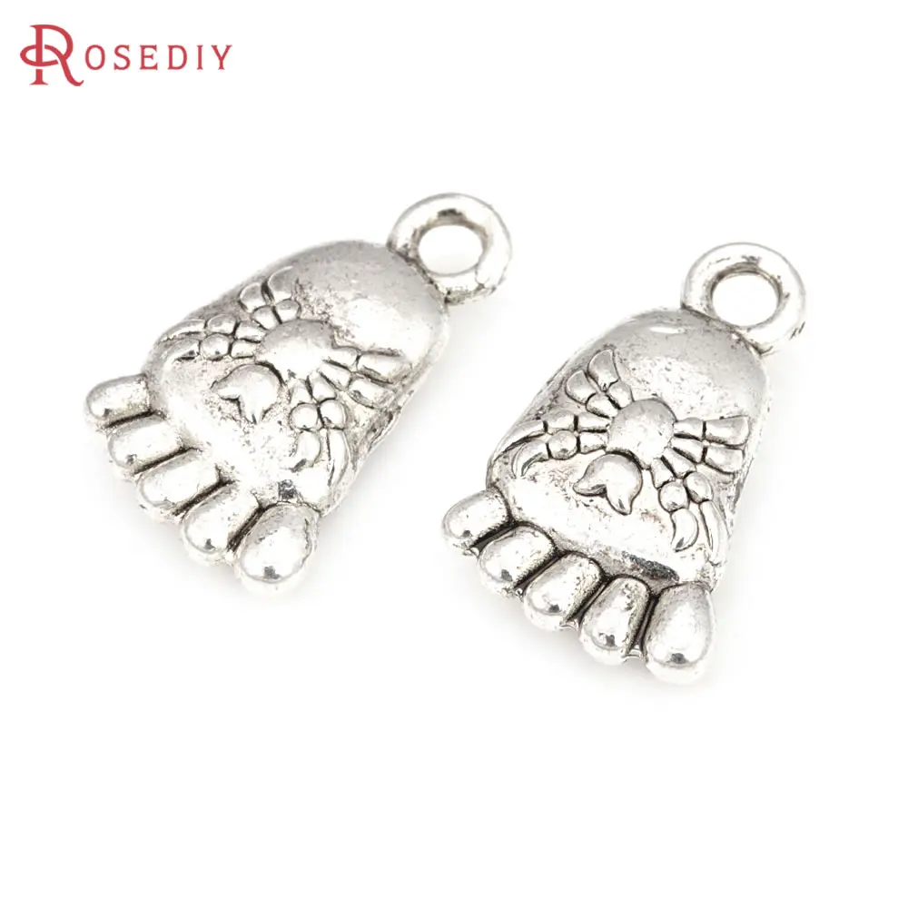 

50PCS Antique Silver Zinc Alloy Spider Feet Charms Pendants Diy Jewelry Making Supplies Necklace Earrings Accessories for Women