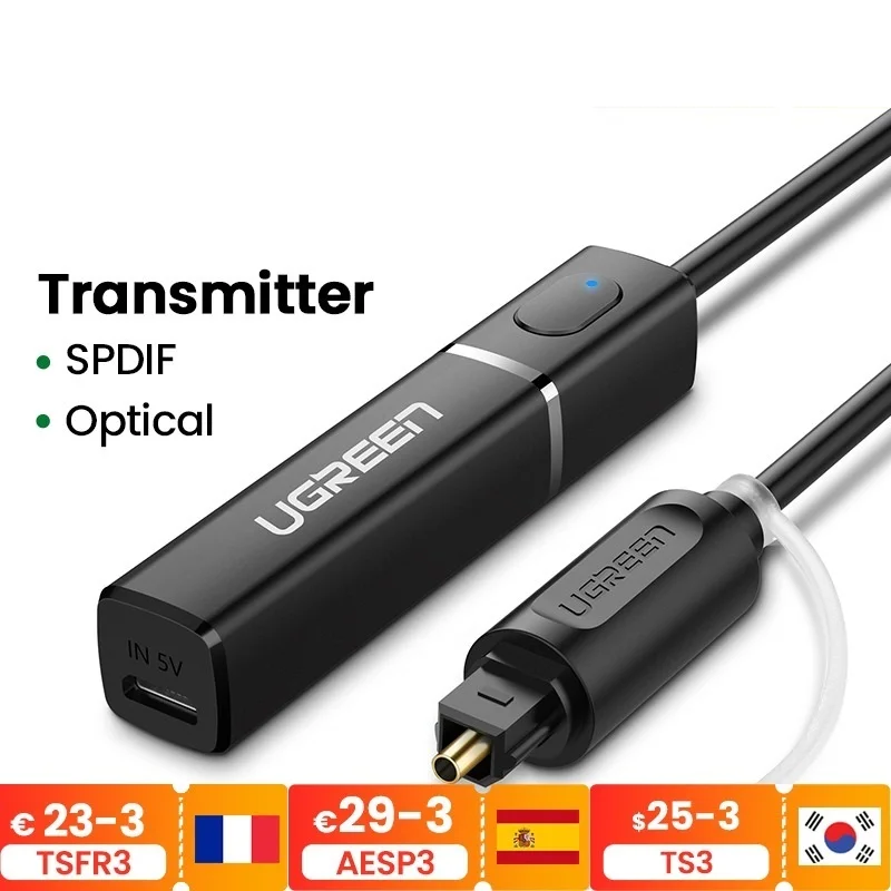 

NEW Bluetooth Transmitter 5.0 For TV PC PS4 aptX LL SPDIF Toslink Digital Optical Audio Music Wireless Bluetooth 5.0 Adapter