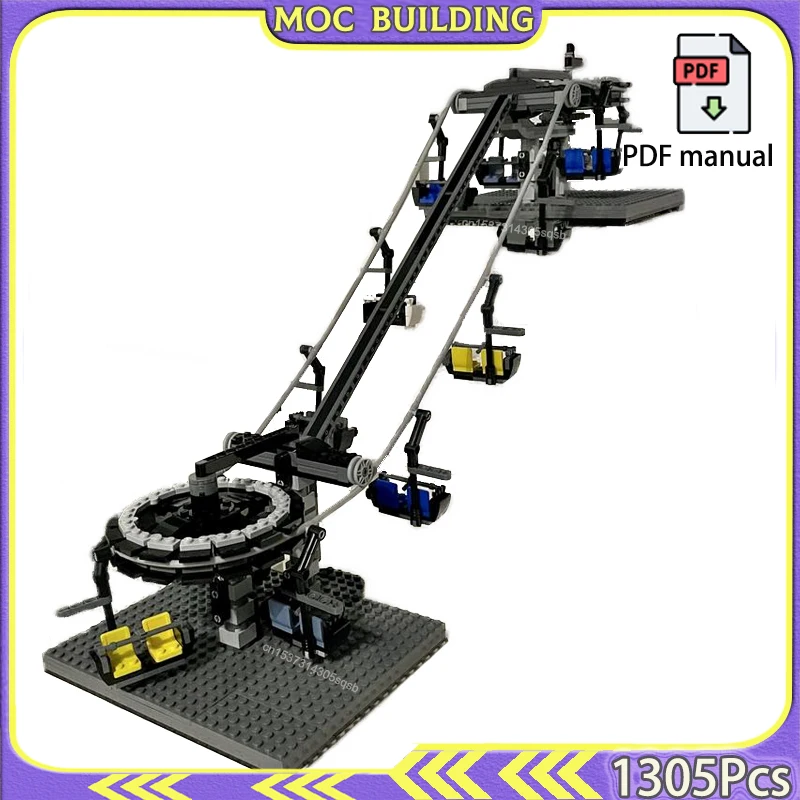 Great Ball Contraption Technology MOC Строительные блоки Лыжный подъемник Кресельный погрузчик Модель Строительство DIY Сборка Игрушки Подарок ребенку (art.: 3920d2183e705) - 3920d2183e705
