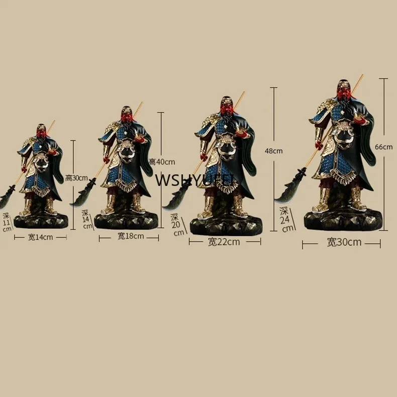 1 шт. фигурка буддийского божество Гуань Гун Бог богатства статуя ГуаньГун