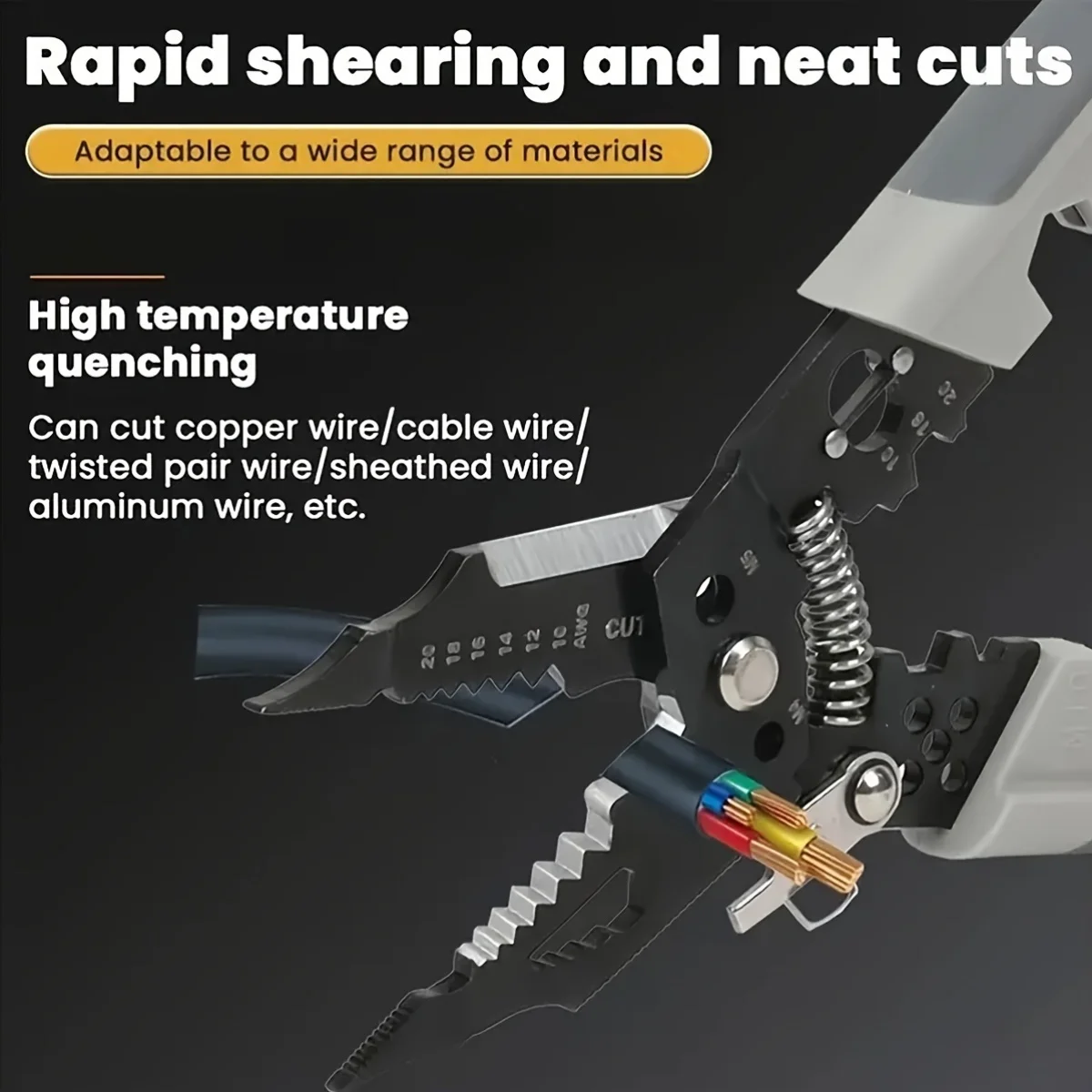 Многофункциональные Плоскогубцы Для Зачистки Проводов 28-в-1 8-дюймовый Режущий