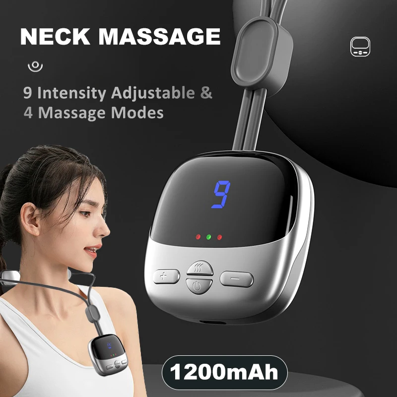 

Портативный шейный плечевой умный подвесной шейный массаж позвоночника с горячим компрессом для дома и офиса