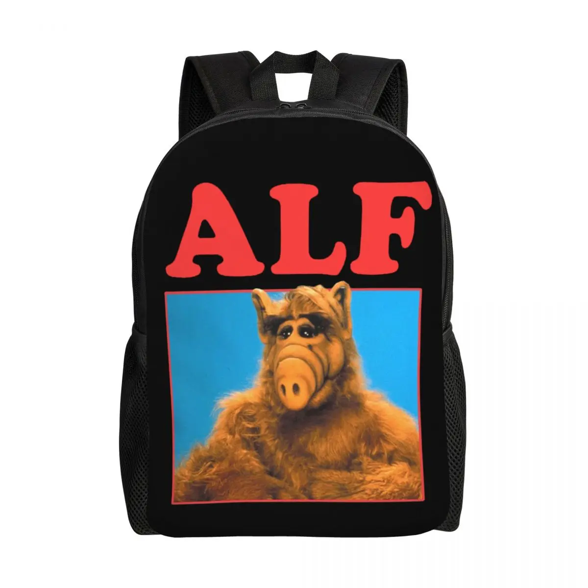 

Alf Gordon Shumway Backpacks for Women Men College School Student Bookbag Fits 15 Inch Laptop Tv Comedy Sitcom Cat Bags