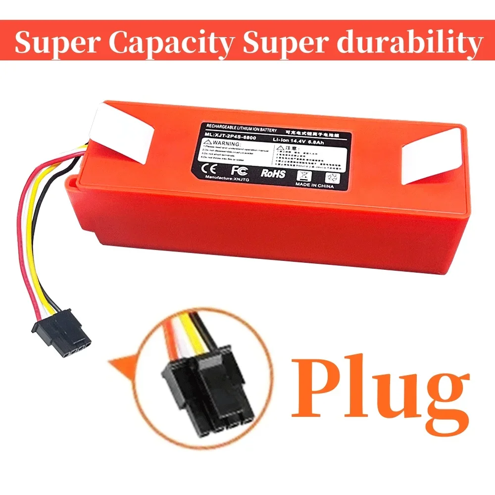 Сменная батарея для робота-пылесоса Xiaomi Roborock S55 S60 S65 S50 S51 S5 MAX S6