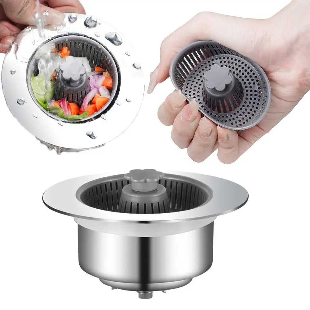 Набор фильтров для кухонной мойки с защитой от засорения и крышкой выхода