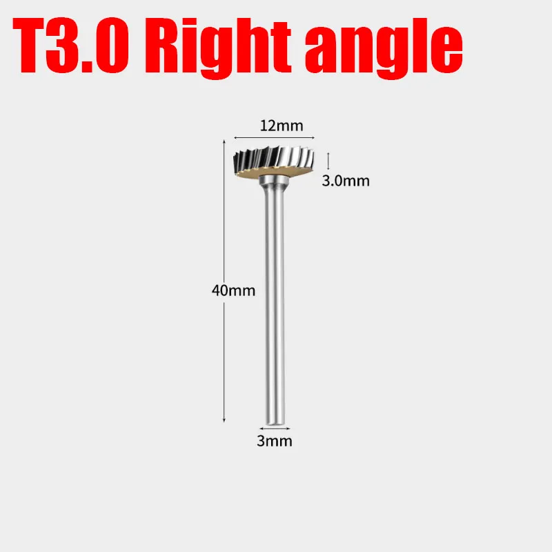 Т-образный твердосплавный напильник, шлифовальная головка из вольфрамовой стали, долбежный фрезерный станок, хвостовик 3 мм, гравировальные инструменты с одной канавкой