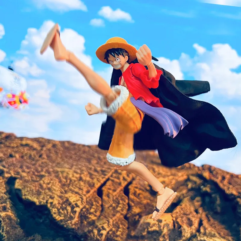 Фото В наличии: Тканевая черная накидка/плащ Шанги Монки Д. Луффи для SHF One Piece Four Emperors, черный наряд, аксессуар, подарок, игрушка №5