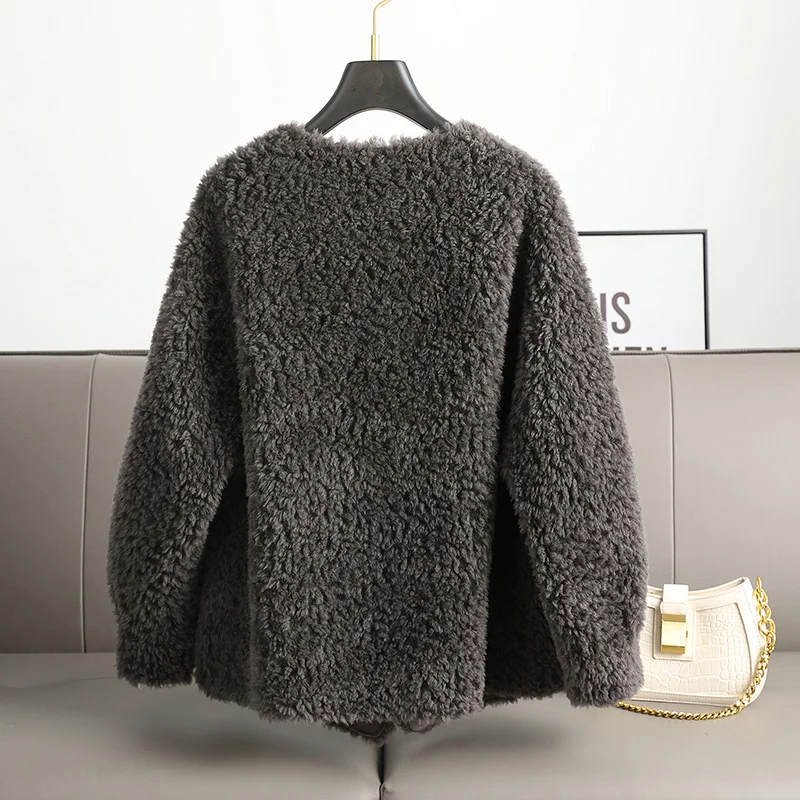 Пуховик из настоящей шерсти с мехом из норки для женщин PUDI, зимняя парка с овечьей стрижкой, верхняя одежда CT1115.