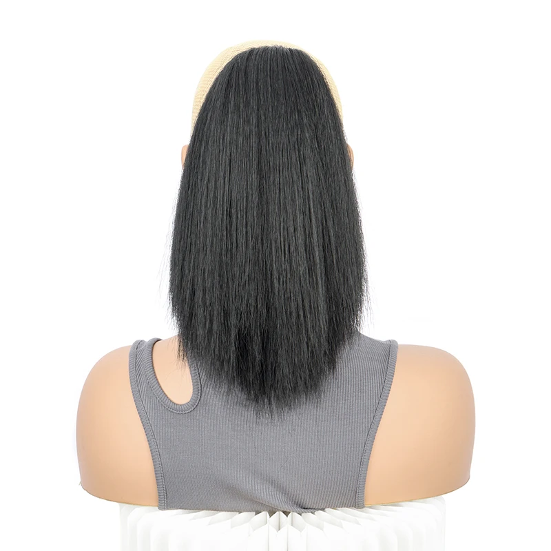 10-дюймовые Синтетические Кудрявые Прямые Волосы Для Наращивания Хвост С