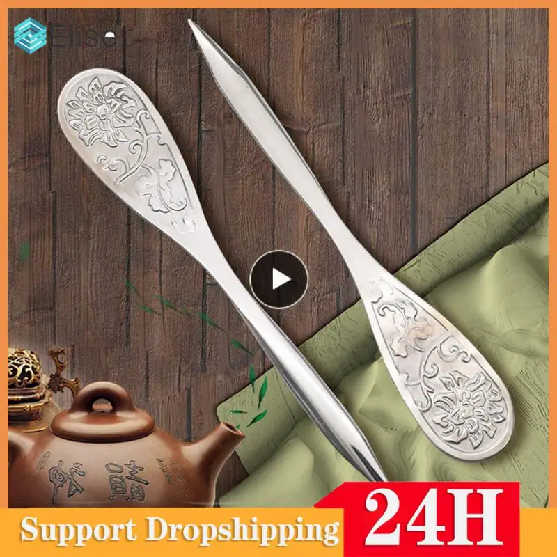 

Spiral Delicate Thickening Insert Tea Set Household Puer Tea Cake Knife Cone Tea Cutter Metal Craft Tea Knife