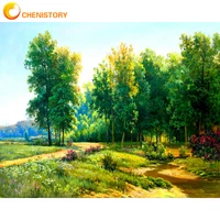 chenistory paintings by numbers landscape oil handpainted drawing by number artwork for living room home decor wall art