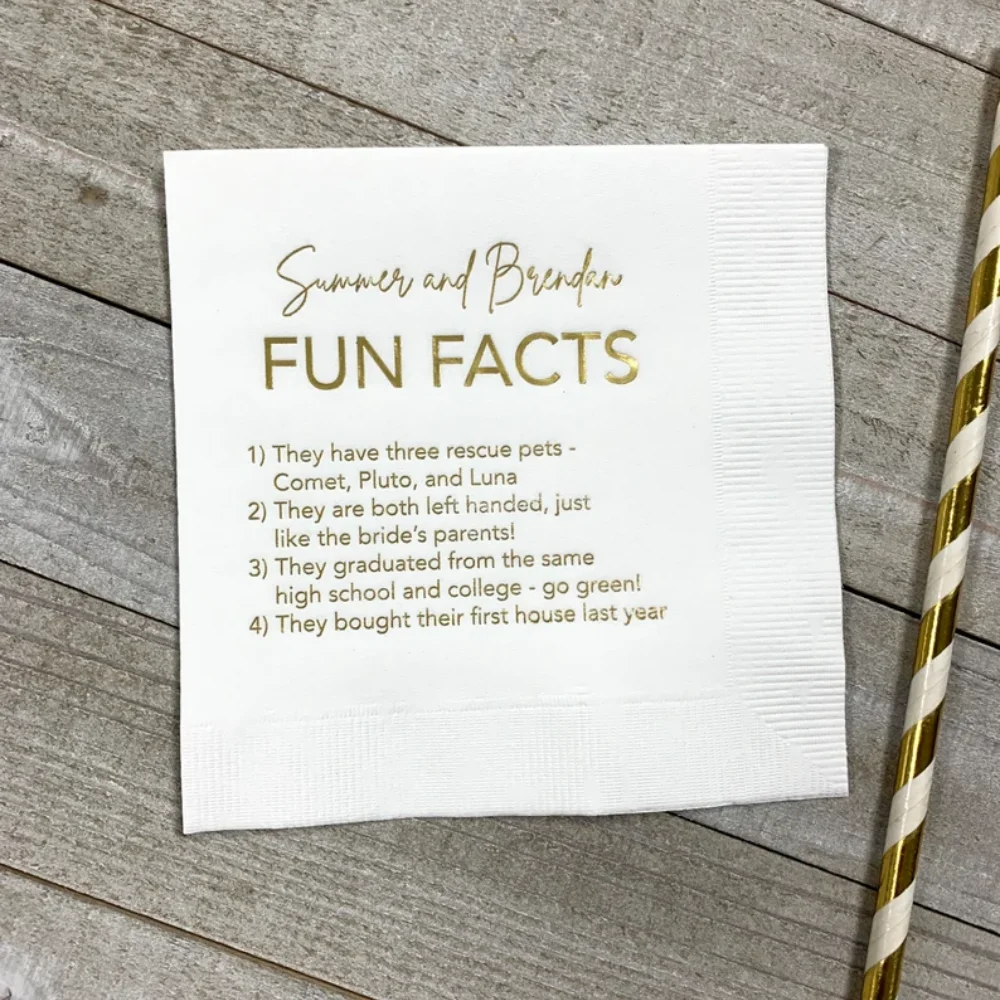 50 шт. персонализированные салфетки для вождения дня рождения свадьбы забавные