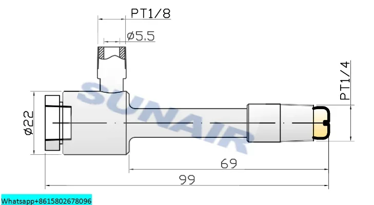 Маленький вихревой трубчатый охладитель внешний воздуха низкотемпературный с