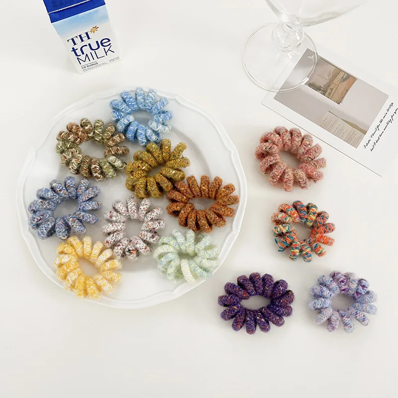 

High Elastic Scrunchies Hair Ring Hair Ties Rope summer Women Ponytail Hair Accessories Girls Hairbands headwear Gifts