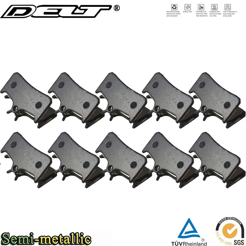

10 Pair Bicycle Disc Brake Pads For SHIMANO M755 M756 DEORE HOPE Mono M4 Parts Semi-Metallic MTB E-BIKE Accessories