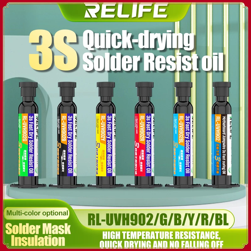 

Флюсовая паяльная маска RELIFE RL-UVH902 для быстрой сушки
