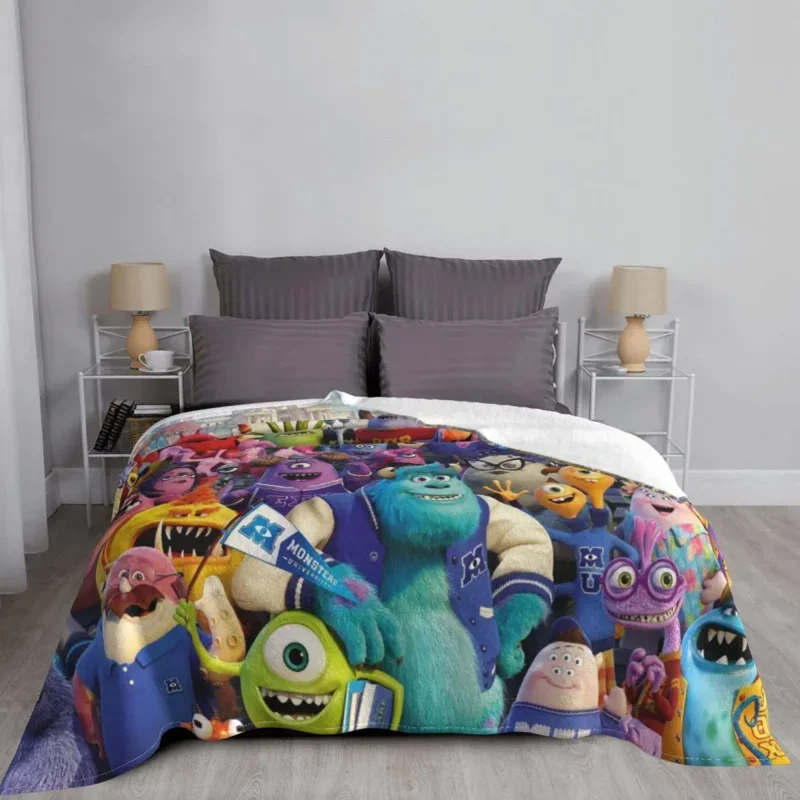 

Monster Cartoon Blankets Coral Fleece Plush All Season Movie Multi-Function Super Warm Throw Blanket For Home Couch Bedspreads