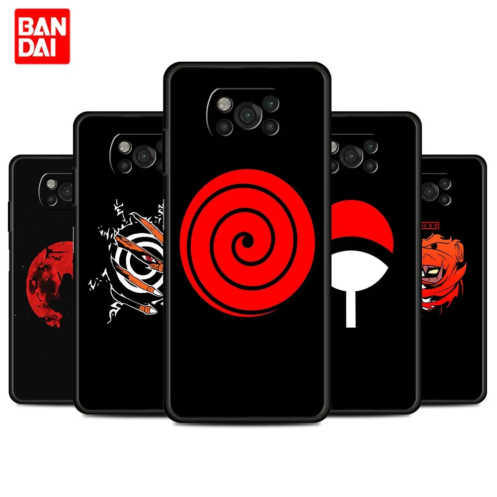 

Naruto Dark Logo Case for Xiaomi Mi Poco X3 NFC F3 Redmi Note 9s 9 9A 9C 8 10 11 9T 8T 10T K40 Pro Plus Capa Thin Cover Capinha