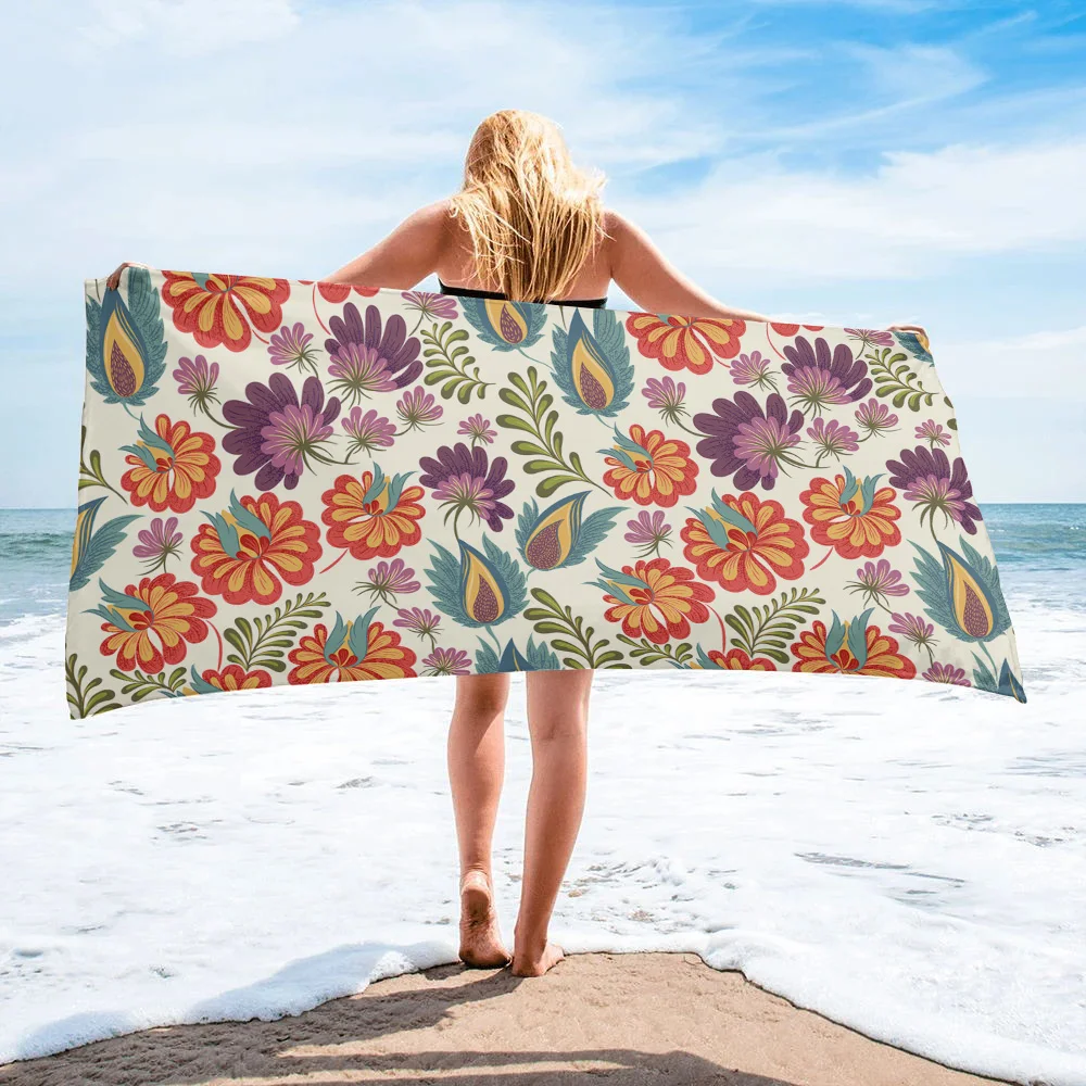 

Быстросохнущее полотенце из микрофибры, с принтом цветов