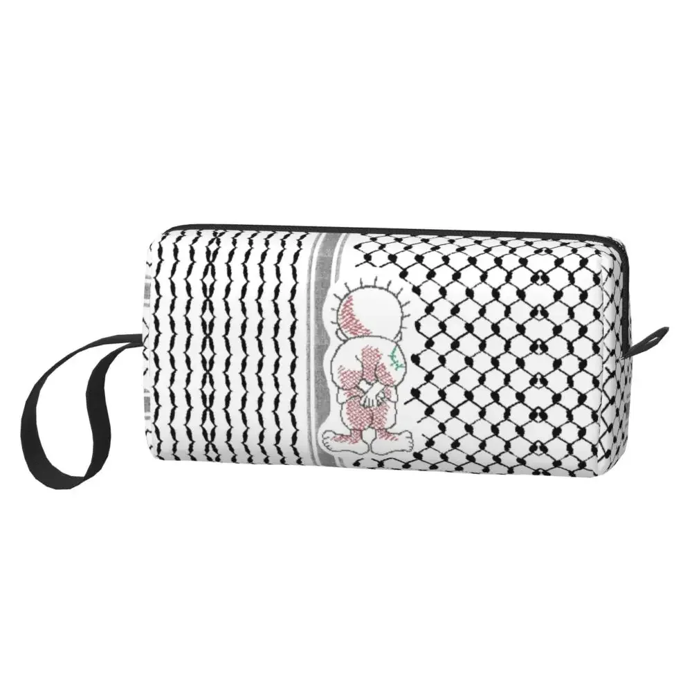 Tatreez Большая Косметичка Женская Дорожная На Молнии Из Ткани Оксфорд В Палестине С