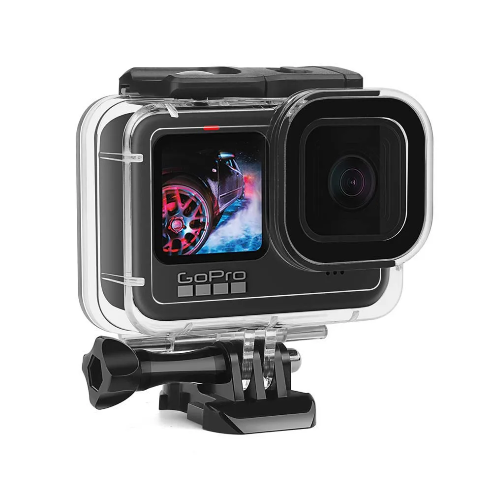 Фото Водонепроницаемый корпус 60 м для GoPro Hero 13 12 11 10 9, черный чехол для дайвинга, защитный чехол для подводного погружения для Go Pro 9, аксессуары №1