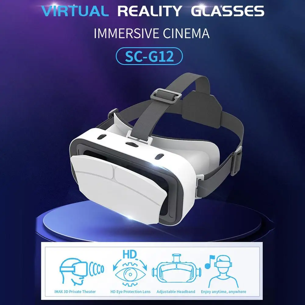 

3d VR Glasses All-in-one Game Console Immersive Virtual Reality Glasses Headset For 4.5-7.0 Inch Screen Smartphone