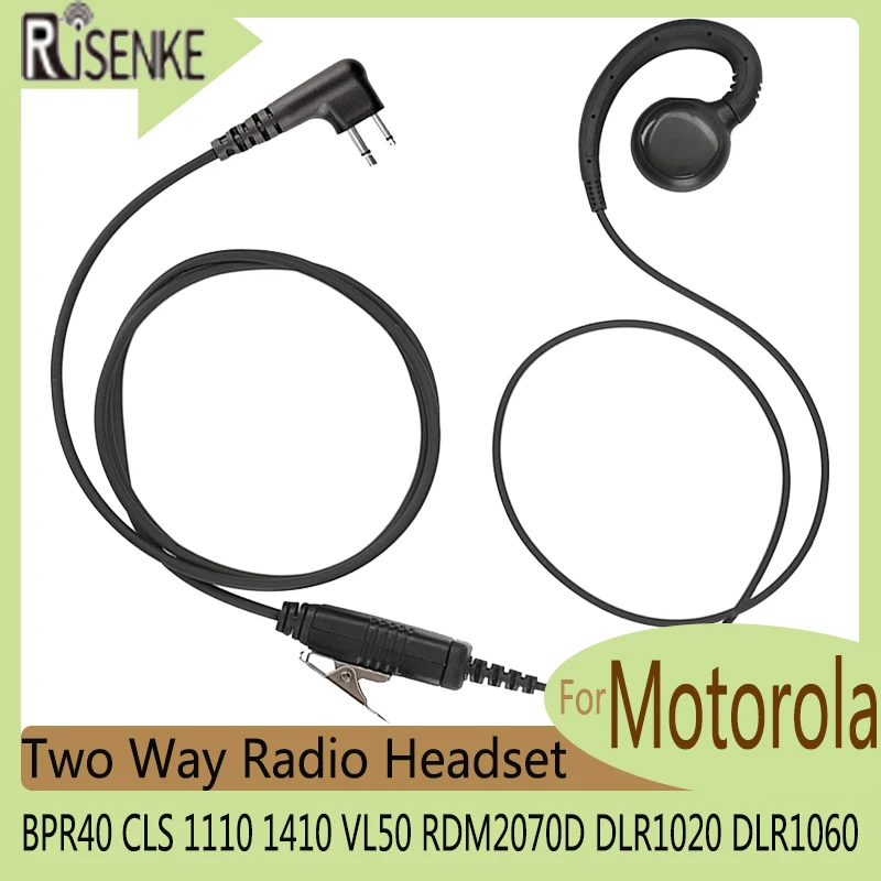 Two Way Radio Headset CP100d CP200 CP200d Walkie Talkie Earpiece for Motorola BPR40 CLS 1110 1410 VL50 RDM2070D DLR1020 DLR1060