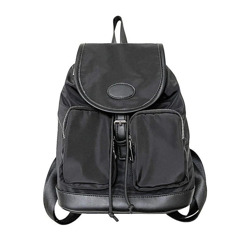 

Casual Nylon Leather Women's Bag Youth Backpack Bag Small Women's Backpack Ladies Drawstring Shoulder Bag Whole Sale