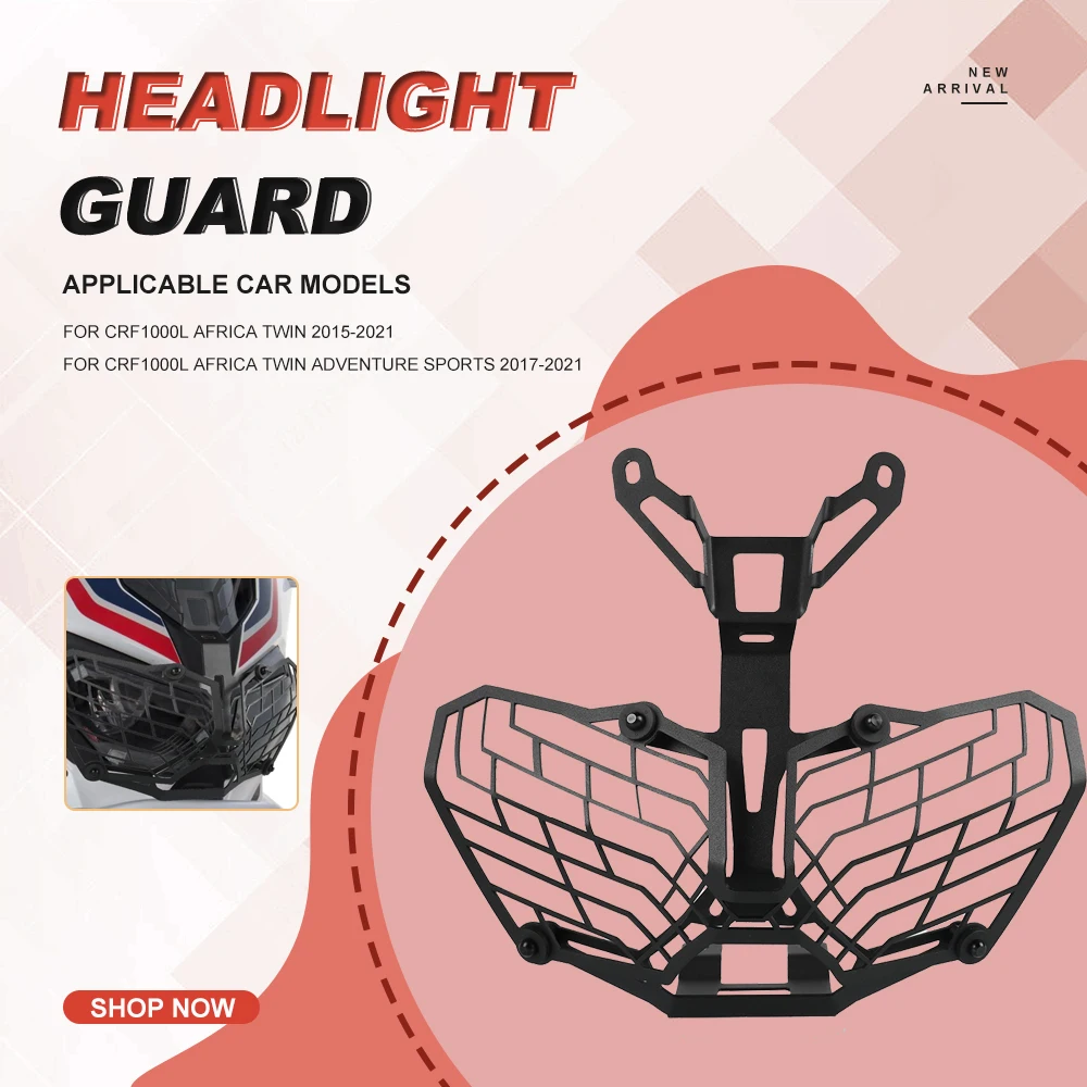 

Headlight Protector Cover Grill For Honda CRF1000L Africa Twin ADVENTURE ADV Sports 2015-2019 2020 2021 Motorcycle Accessories