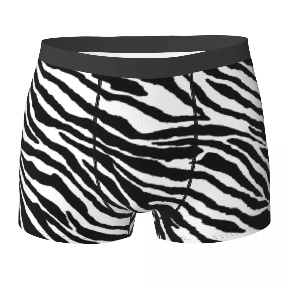 

Zebra Skin Underwear Animal Print Males Shorts Briefs Sexy Boxershorts High Quality Printed Large Size Panties