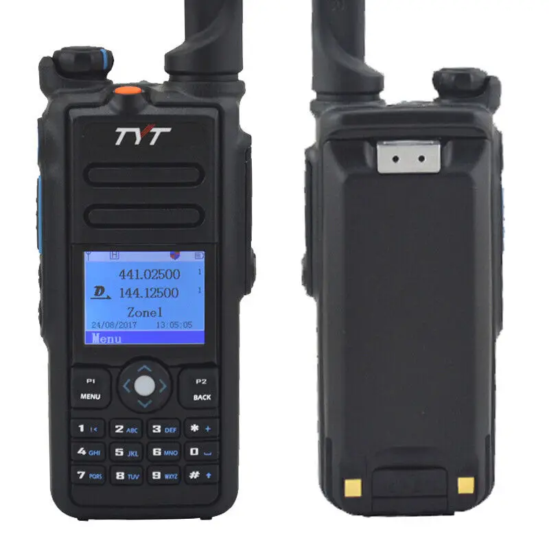 2 шт. оригинальный TYT MD-2017 IP65 5 Вт водонепроницаемый двухдиапазонный DMR цифровой