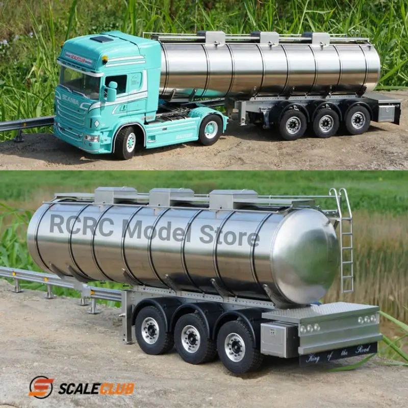 Scaleclub 1/14 RC масляный бак прицеп жидкости цельнометаллический транспортный