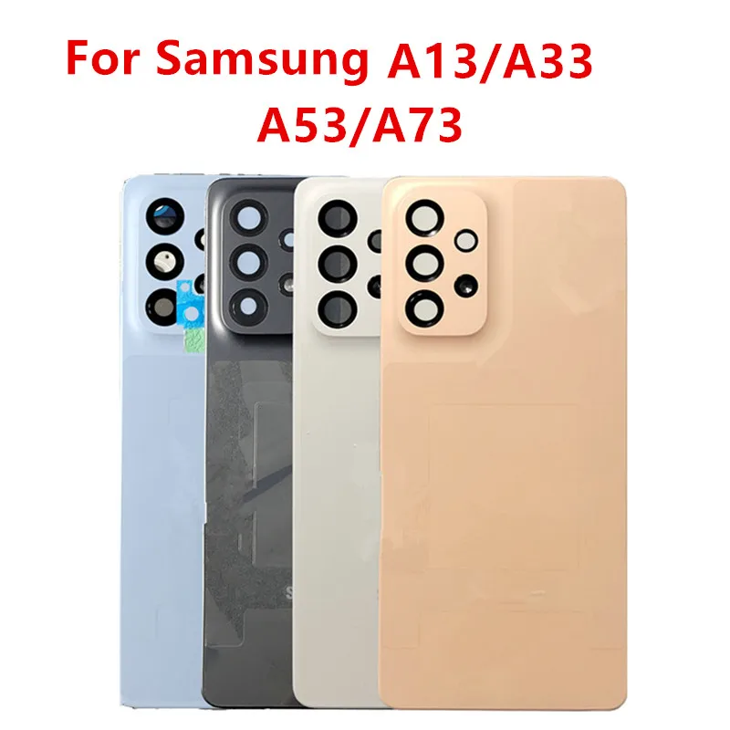 

A136 A336 A536 A736 Housing For Samsung Galaxy A13 A33 A53 A73 5G Battery Cover Repair Back Door Rear Case + Logo Camera Lens