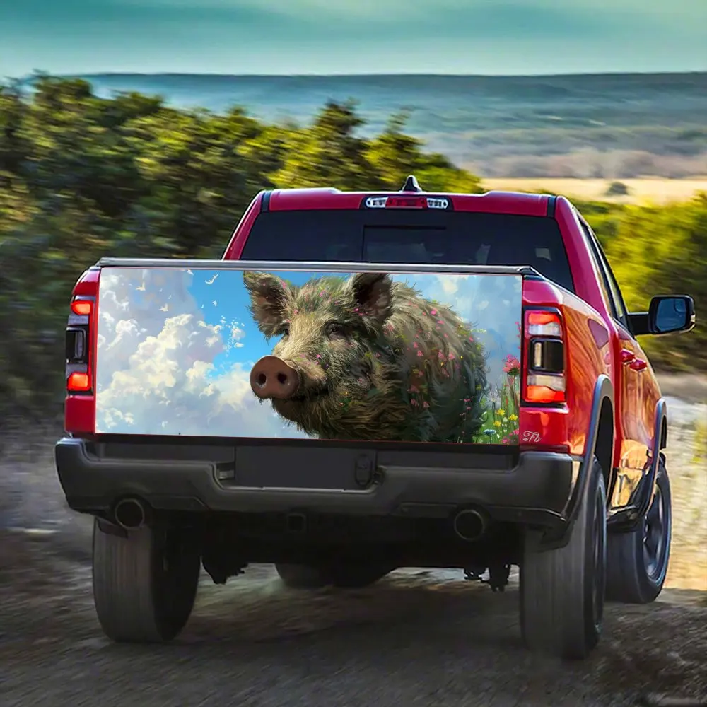 Небесное облако цветок дикий кабан принт хвост автомобиля багажник защита Vinly