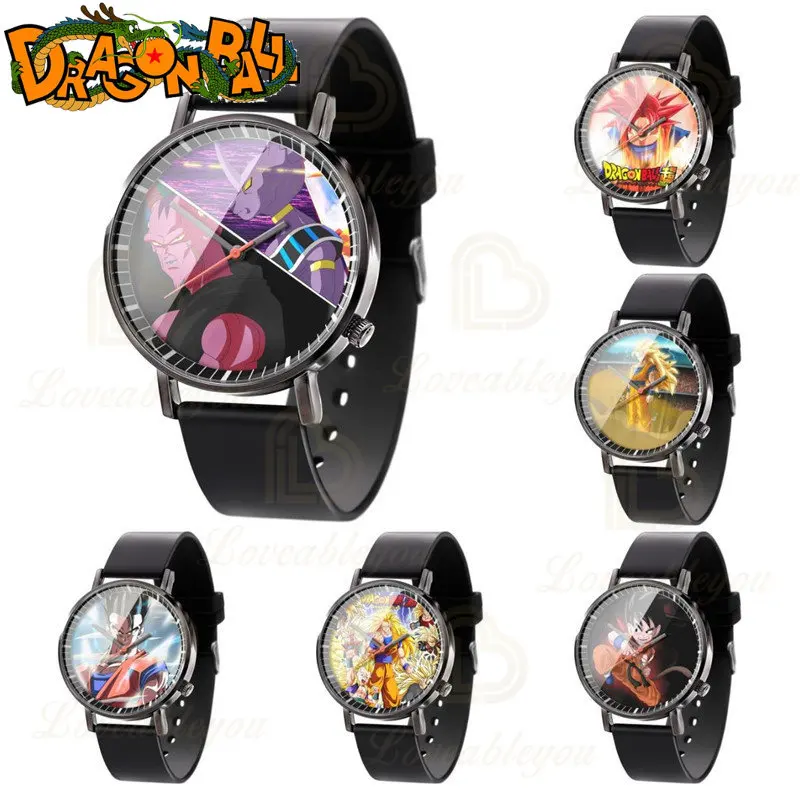 

Original Dragon Ball Quartz Watch Plastic Band Watch Fashion Wristwatch Children Clock Anime Figures Watches Student Men Watch