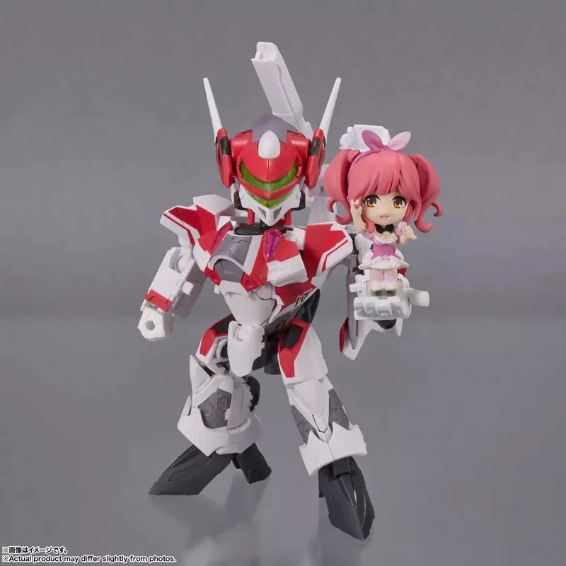 Фото Bandai Original TINY SESSION The Super Dimension Fortress Macross VF-25G Ranka Lee Q-version Комплект модели сборки №4