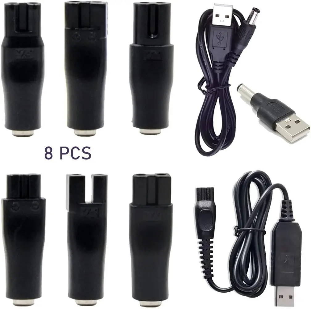 

Universal USB Adapter Replacement Charger DC Connector Charging Heads Power Cord Razor Charger Charger Convetor