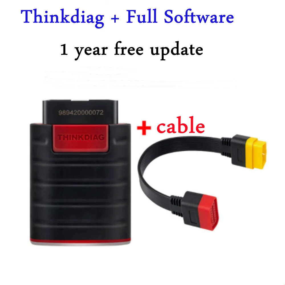 

THINKCAR Thinkdiag (полное программное обеспечение, 1 год бесплатного обновления), полноценный диагностический инструмент OBD2, мощный, чем для Easydiag golo 3 AP200