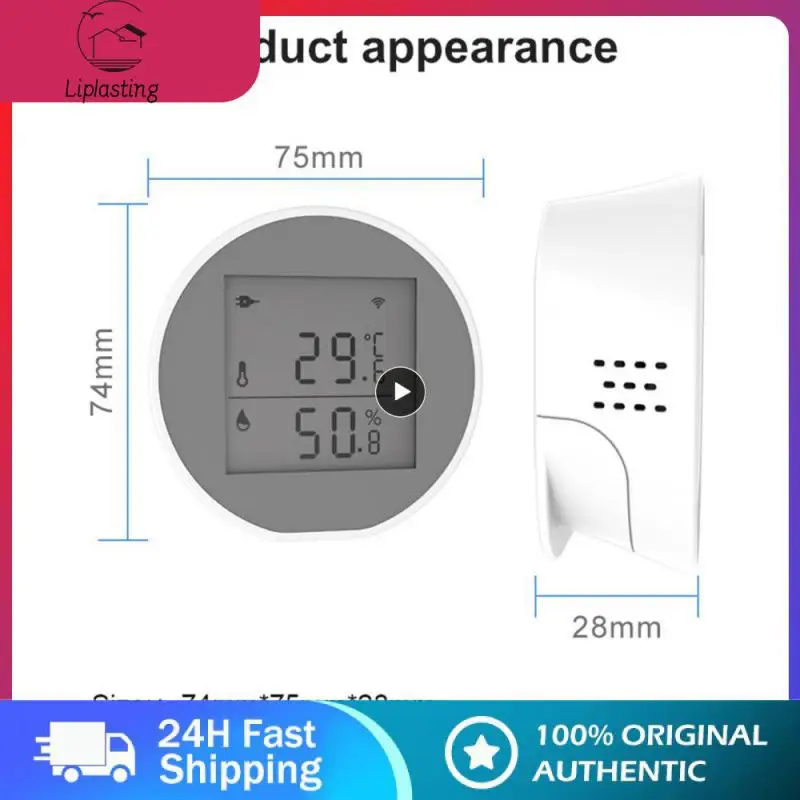 

Lcd Temperature Sensor For Air Conditioner Indoor Hygrometer With Temperature And Humidity Humidity Sensor Tuya Smart Smart Home