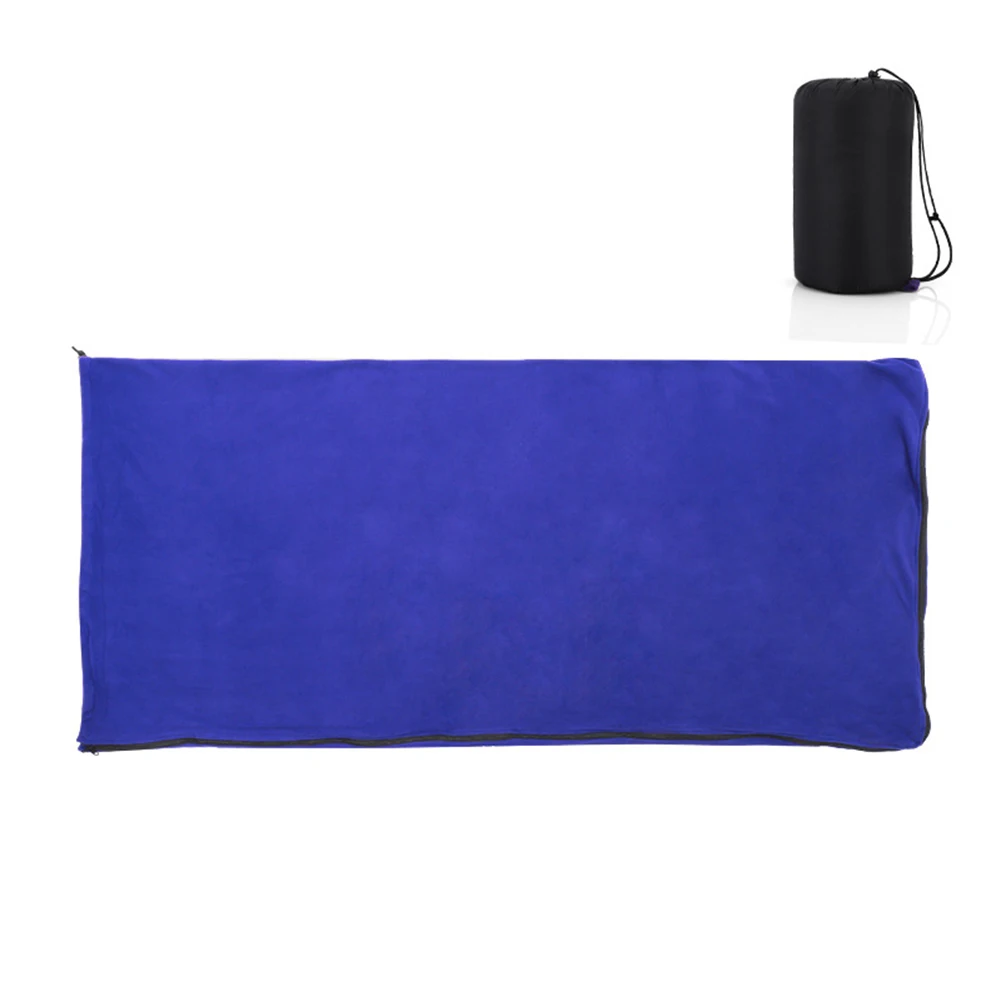 

Multifunctional Fleece Sleeping Bag Liner Blanket Camping Hiking Sleeping Bag Liner Backpacking Polyester Fiber