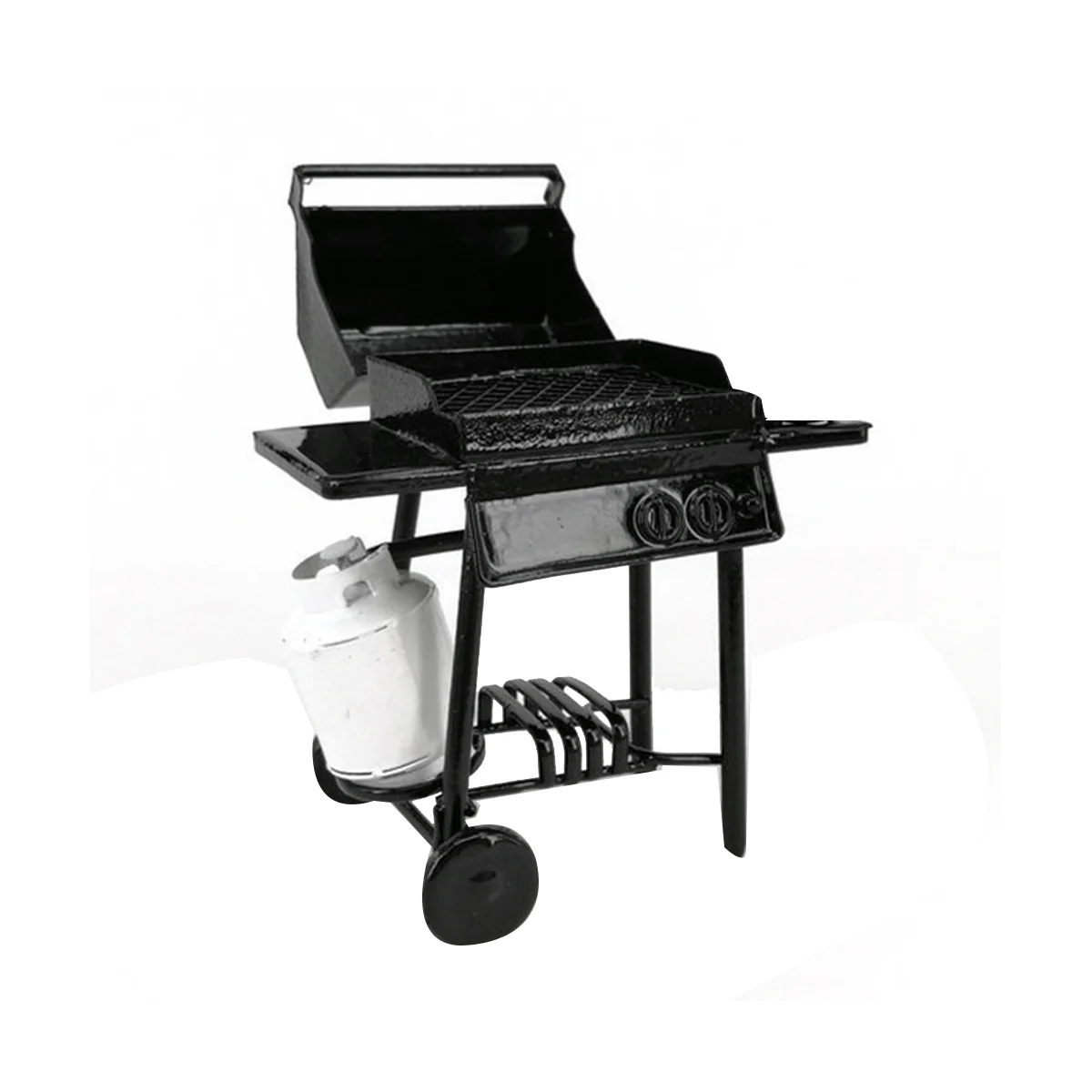 

1:10 Scale Barbecue Miniature Ornaments BBQ Tool Mini Furniture,B