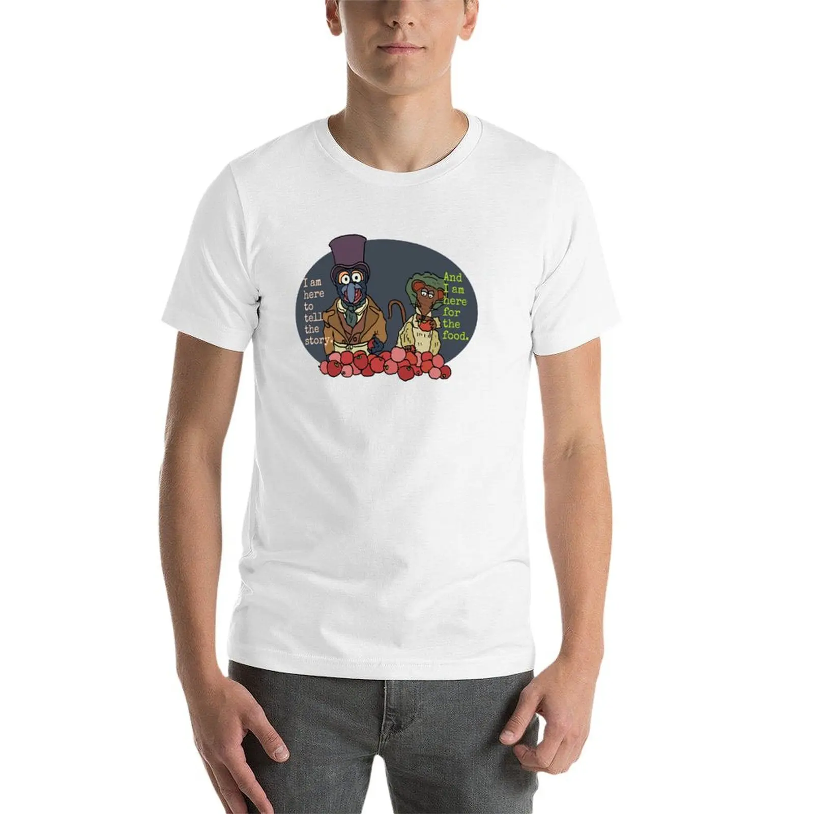 Футболка Muppet Christmas Carol- Gonzo and Rizzo быстросохнущие летние топы Louboutins футболка с аниме