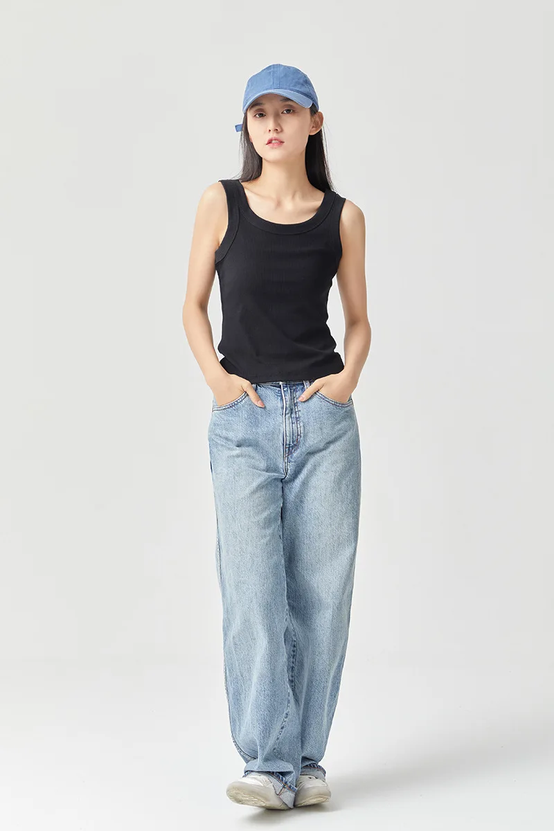 

2023 Summer New Sports Wide Shoulder Tank Top for Women's Inner Layer Slim Fit Top Comfortable Breathable Lightweight and Stye