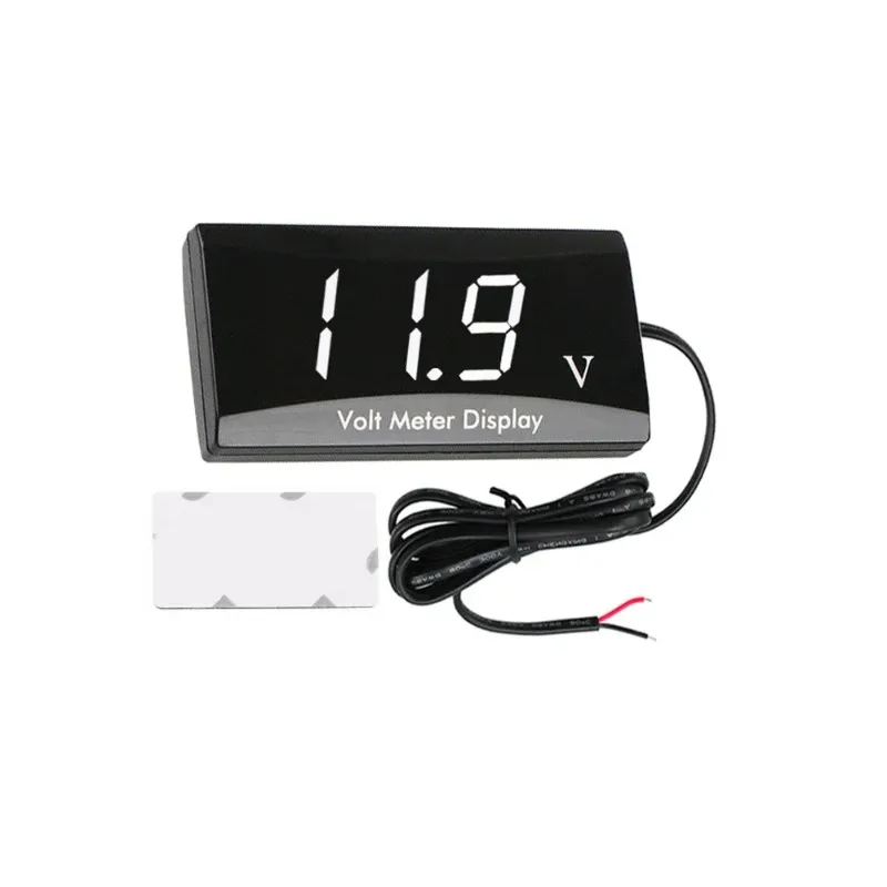 

HDE 12 В светодиодный дисплей измеритель напряжения тестер с защитой от обратного подключения для автомобиля мотоцикла для панели цифрового вольтметра