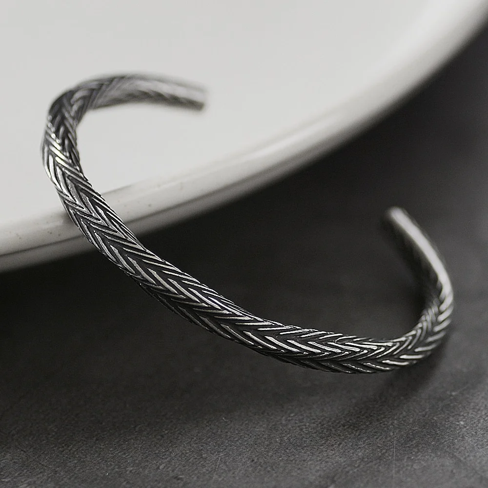 

Vintage Nostalgic Viking Bracelet Silvery Colour Punk Bracelet Hip Hop Punk Gothic Opening Bracelet First Banquet Jewelry Gifts