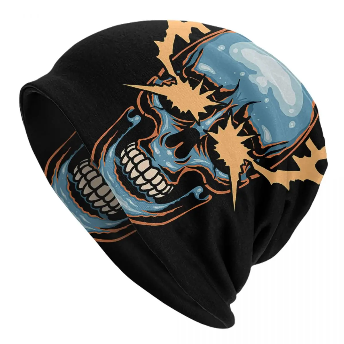 Atomic,america, Skull Adult Men's Women's Knit Hat Keep warm winter Funny knitted hat