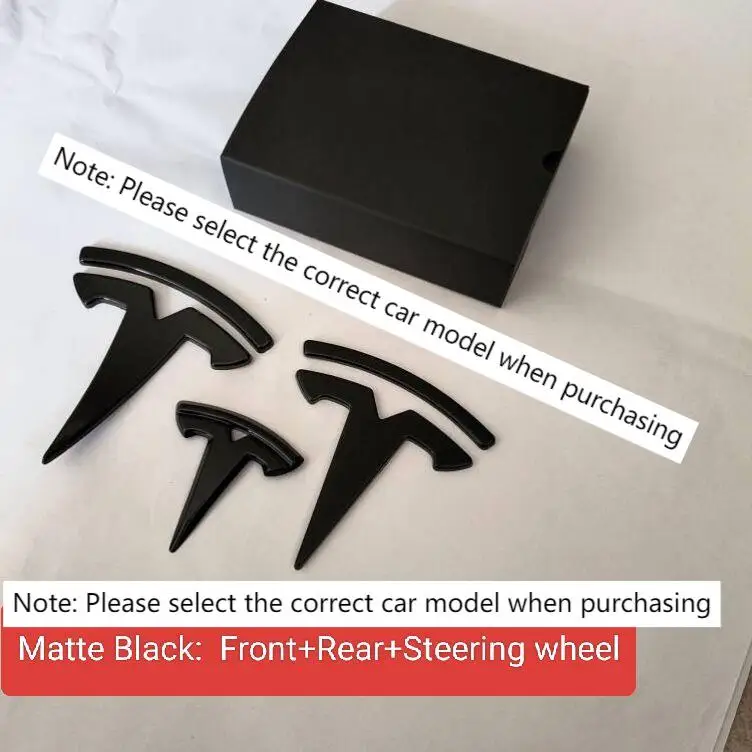 

Покрываемый передний логотип из АБС-пластика, задний логотип, значок на руль для Tesla Model 3 Y, этикетка из углеродного волокна, автомобильные аксессуары, персонализация