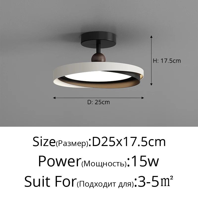 

Потолочный светильник QIYIMEI ретро ореховый