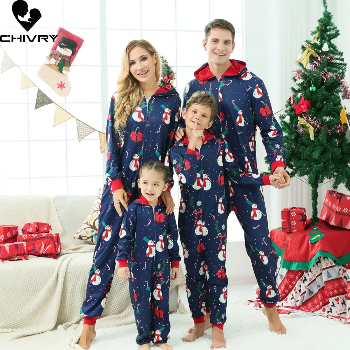 

Christmas Pyjamas Family Matching Outfits Father Mother & Kids Baby Xmas Jumpsuit Sleepwear Nightwear Mommy and Me Pajamas Set