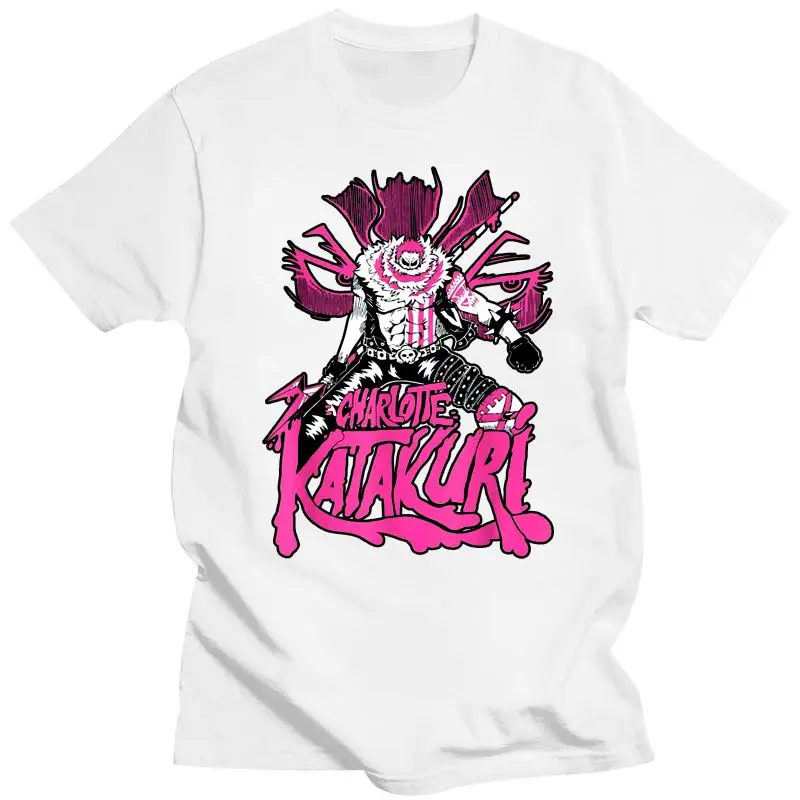 

New Charlotte Katakuri One Piece Big Mom Pirates Anime Villian Black T-Shirt S-3Xl Full-Figured Tee Shirt